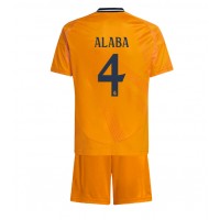 Camisa de time de futebol Real Madrid David Alaba #4 Replicas 2º Equipamento Infantil 2024-25 Manga Curta (+ Calças curtas)